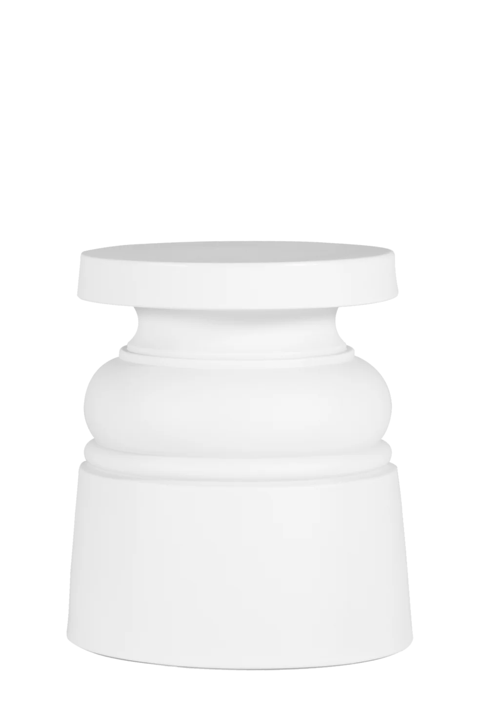 Container Stool New Antiques white front view